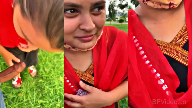 Daredevil Bhabhi Giving Blowjob In Park