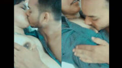 Very Adorable Couple Having Fun In Hotel Room