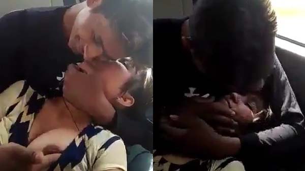 Car mein gf ki boobs daba raha hai boyfriend