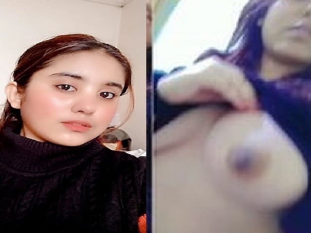 Beautiful girl lifting dress and showing big boobs