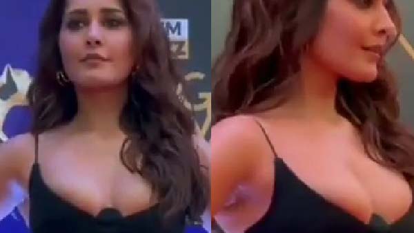 Award show mein actress Raashii Khanna ki opps momemt mms