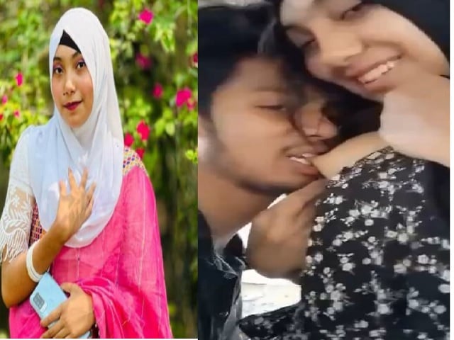 Hijab Bengali boob sucking by lover in outdoor sex
