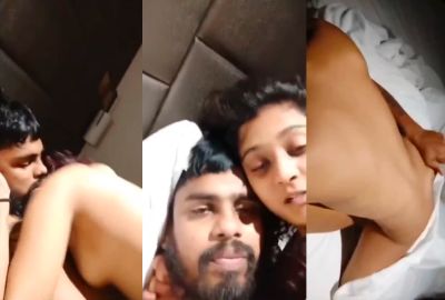 Perverted guy records his hotel sex video with his nude GF