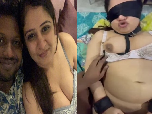 Chubby aunty blindfolded sex with secret lover