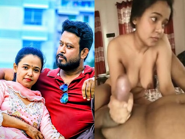 Bengali wife boob press during handjob to ex-lover