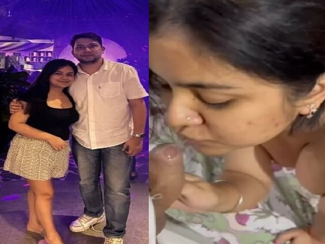 Girlfriend mouth watery blowjob to boyfriend viral POV