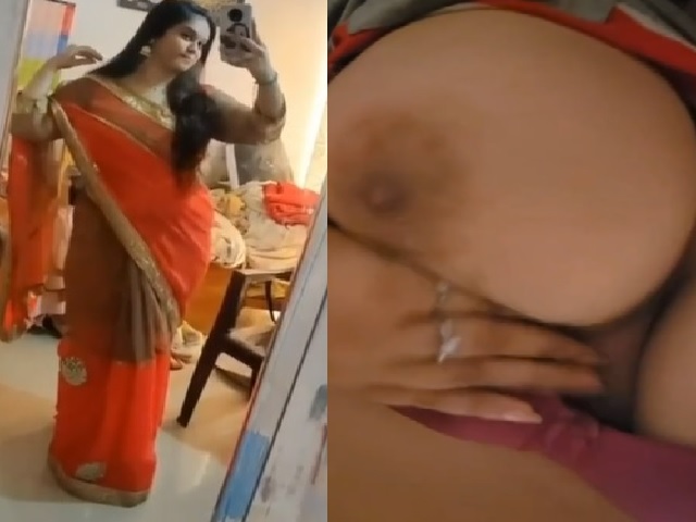 Round tits shown to boyfriend on a video call