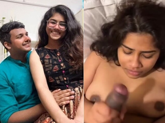 Indian wife on honeymoon gives blowjob to husband