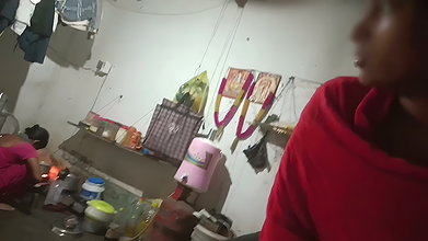 Stepsister’s First Handjob for Stepmom, Big Tits, Blowjob in Hindi Audio My Desi