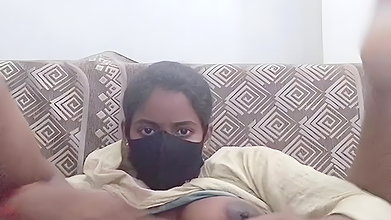 Horny GF Anal Fuck with Big Cucumber Moaning Loud My Desi